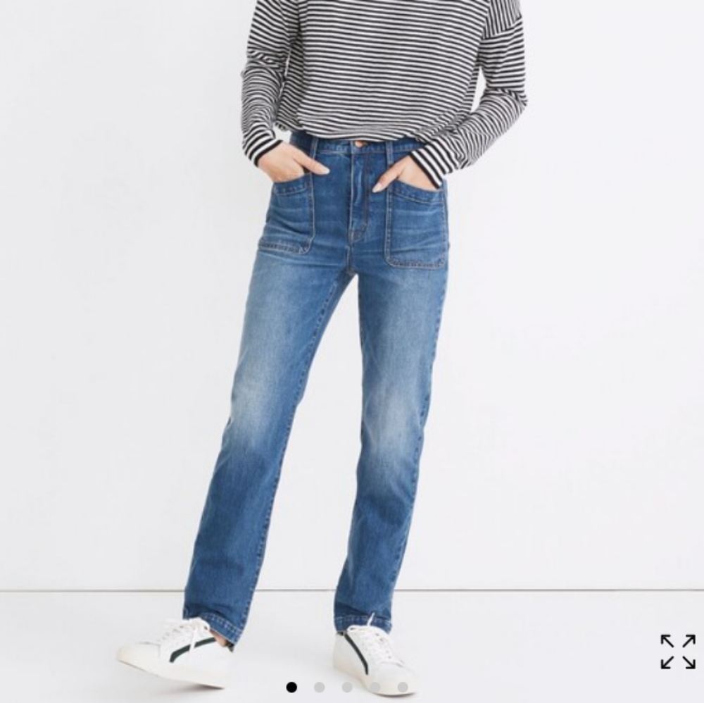 Madewell Full Length Classic Straight Jeans with Surplus Pocket Edition Size 26